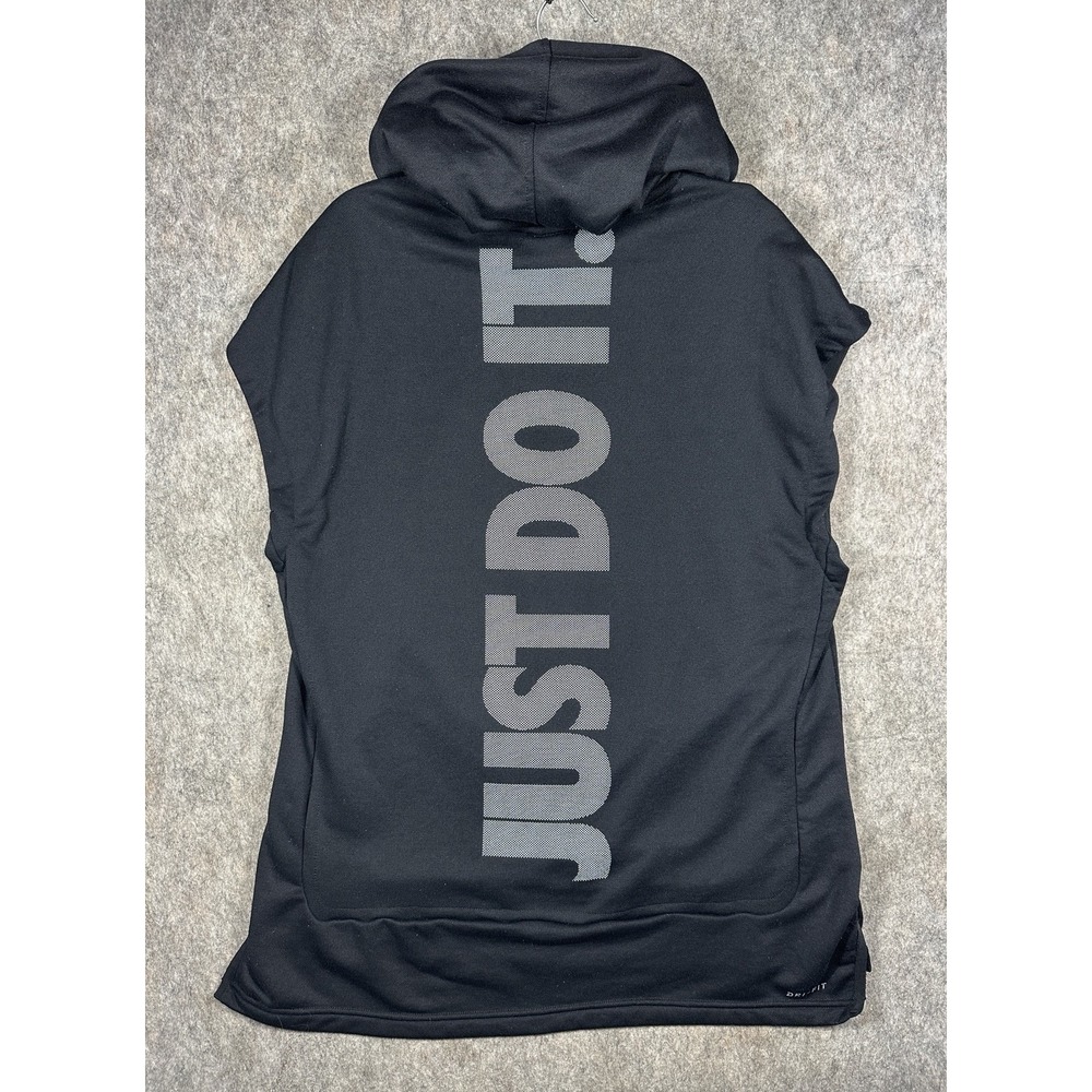 Nike Dri-FIT Dry Training Sleeveless Hoodie Mens L Black Just Do It AA4659-010